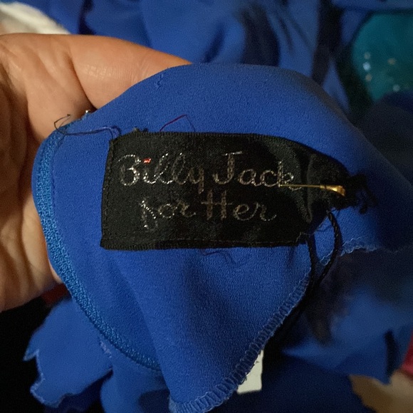 SOLDSOLDSOLD VTG 1980s bluebell secretary dress - Picture 6 of 6